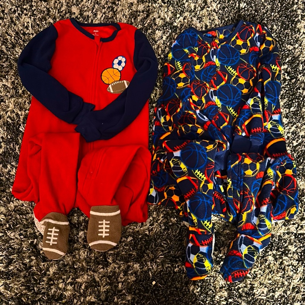 Sports footie pajamas 5t